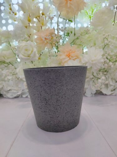 Craft E - Imitation Marble -Dots Spraying - FlowerPlantPots (3)